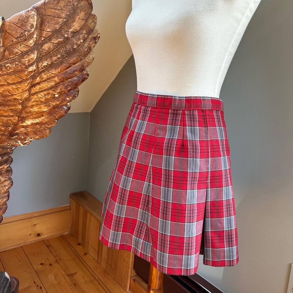 Plaid School Uniform Mini Skirt